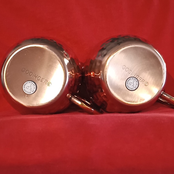 GODINGER Moscow Mule Mugs. Set Of 2 Hammered Finish. Capacity: 20 Ounces. - Picture 5 of 12